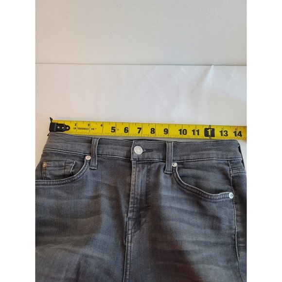 7 for‎ All Mankind Womens 27 Roxanne Stretch  Ankle Black Jeans - Picture 6 of 8